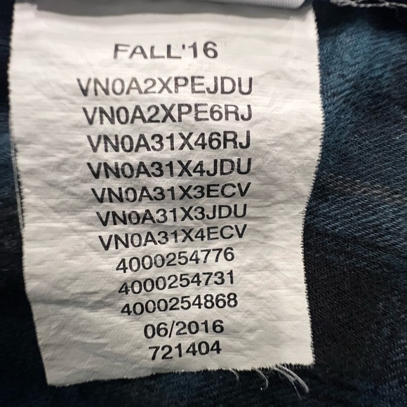 Vans Casual Blue and Black Plaid Shirt - Picture 8 of 8